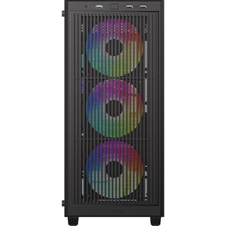 ID-Cooling Ware 300 ARGB táp nélküli ablakos MT Mini Tower számítógépház fekete