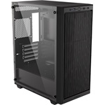 ID-Cooling Ware 300 táp nélküli ablakos MT Mini Tower számítógépház fekete