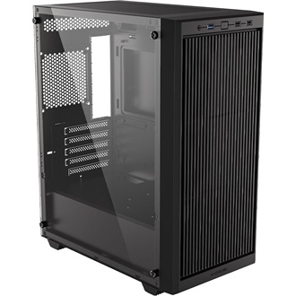 ID-Cooling Ware 300 táp nélküli ablakos MT Mini Tower számítógépház fekete