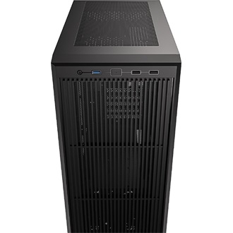 ID-Cooling Ware 300 táp nélküli ablakos MT Mini Tower számítógépház fekete