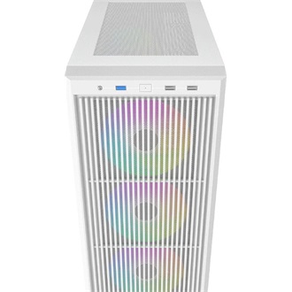 ID-Cooling Ware 310 ARGB WH táp nélküli ablakos Mid Tower számítógépház fehér