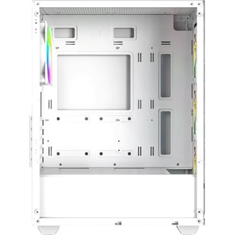 ID-Cooling Ware 310 ARGB WH táp nélküli ablakos Mid Tower számítógépház fehér