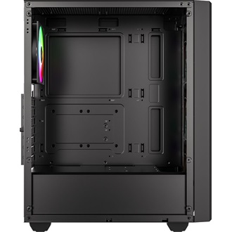 ID-Cooling Ware 310 ARGB táp nélküli ablakos Mid Tower számítógépház fekete