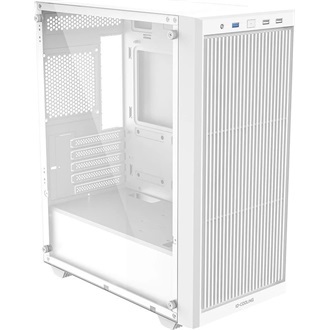 ID-Cooling Ware 310 WH táp nélküli ablakos Mid Tower számítógépház fehér