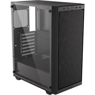 ID-Cooling Ware 310 táp nélküli ablakos Mid Tower számítógépház fekete