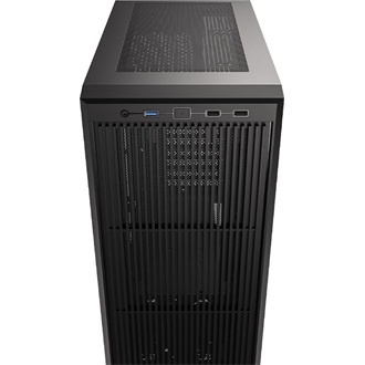 ID-Cooling Ware 310 táp nélküli ablakos Mid Tower számítógépház fekete
