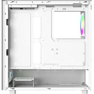 ID-Cooling Ware 510 ARGB WH táp nélküli ablakos Mid Tower számítógépház fehér