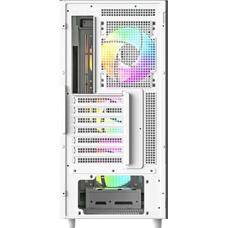 ID-Cooling Ware 510 ARGB WH táp nélküli ablakos Mid Tower számítógépház fehér