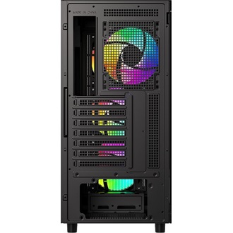 ID-Cooling Ware 510 ARGB táp nélküli ablakos Mid Tower számítógépház fekete