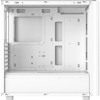 ID-Cooling Ware 510 WH táp nélküli ablakos Mid Tower számítógépház fehér