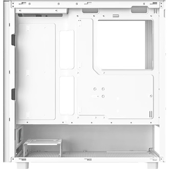 ID-Cooling Ware 510 WH táp nélküli ablakos Mid Tower számítógépház fehér