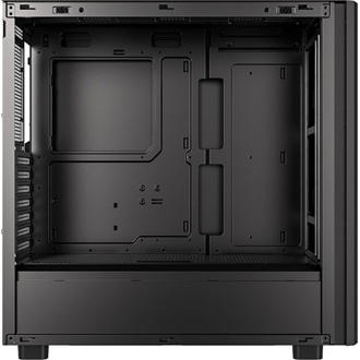 ID-Cooling Ware 510 táp nélküli ablakos Mid Tower számítógépház fekete