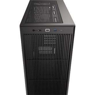 ID-Cooling Ware 510 táp nélküli ablakos Mid Tower számítógépház fekete