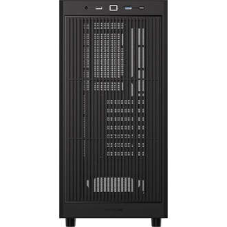 ID-Cooling Ware 510 táp nélküli ablakos Mid Tower számítógépház fekete