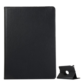 IPAD 10.2 (2021) Gigapack Tok álló, bőr hatású FLIP, 360°, FEKETE