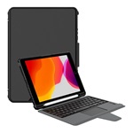 IPAD 10.2 (2021) NILLKIN BUMPER COMBO billentyűzetes defender tok mágneses, ceruza tartó, FEKETE