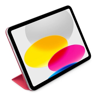 IPAD 11 (2025) APPLE Smart Folio tok álló, bőr hatású aktív FLIP, asztali tartó, DINNYEPIROS