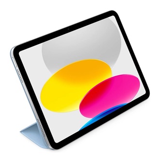 IPAD 11 (2025) APPLE Smart Folio tok álló, bőr hatású aktív FLIP, asztali tartó, ÉGBOLTKÉK
