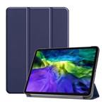 IPAD Air 11 (2024) Gigapack Tok álló, bőr hatású aktív FLIP, asztali tartó, SÖTÉTKÉK
