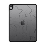 IPAD Air 11 (2025) / Air 11 (2024) TACTICAL WARTHOG szilikon telefonvédő ütésállóság, topográfiai minta, FEKETE