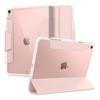 IPAD Air 11 (2025) SPIGEN ULTRA HYBRID PRO tok álló, bőr hatású FLIP, ceruza tartó, ROZÉARANY