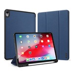 IPAD Air 11 (2026) / Air 11 (2025) DUX DUCIS DOMO tok álló, bőr hatású aktív FLIP, ceruza tartó, SÖTÉTKÉK