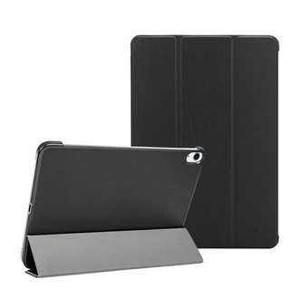 IPAD Air 11 (2026) / Air 11 (2025) TACTICAL BOOK TRIFOLD tok álló, bőr hatású aktív FLIP, asztali tartó, FEKETE