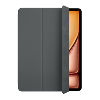 IPAD Air 13 (2024) APPLE Smart Folio tok álló, bőr hatású aktív FLIP, asztali tartó, SZÉNSZÜRKE