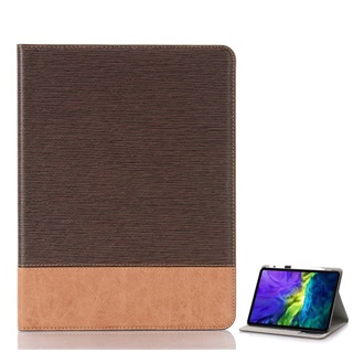 IPAD Air 13 (2024) Gigapack Tok álló, bőr hatású aktív FLIP, ceruza tartó, SÖTÉTBARNA