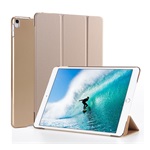 IPAD Air 2019 GIGAPACK Tok álló, bőr hatású aktív FLIP, asztali tartó, ARANY