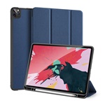 IPAD Pro 11 (2021) / Pro 11 (2020) DUX DUCIS DOMO tok álló, bőr hatású aktív FLIP, ceruza tartó, SÖTÉTKÉK
