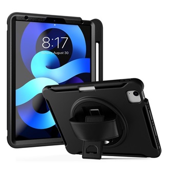 IPAD Pro 11 (2022) Gigapack Defender műanyag telefonvédő ütésállóság, ceruza tartó + kézpánt, FEKETE