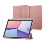 IPAD Pro 11 (2022) SPIGEN URBAN FIT tok álló FLIP, textil minta, ROZÉARANY