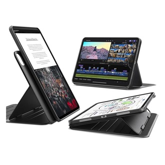 IPAD Pro 11 (2024) ESR FLIP HYBRID szilikon telefonvédő aktív FLIP, ceruza tartó, FEKETE