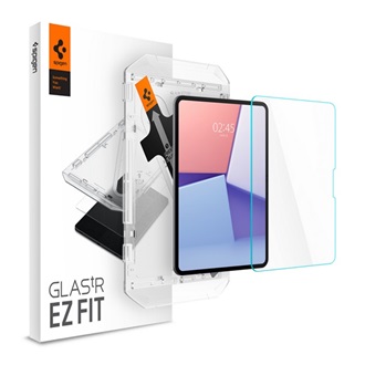 IPAD Pro 11 (2024) SPIGEN EZ FIT HD képernyővédő üveg 2.5D, 9H + segédkeret, ÁTLÁTSZÓ