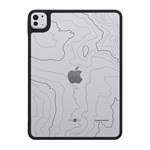 IPAD Pro 11 (2025) / Pro 11 (2024) TACTICAL WARTHOG szilikon telefonvédő ütésállóság, topográfiai minta, FEKETE