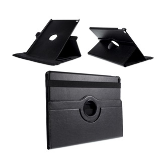 IPAD Pro 12.9 (2017) Gigapack Tok álló, bőr hatású FLIP, asztali tartó, FEKETE