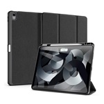 IPAD Pro 12.9 (2018) DUX DUCIS DOMO tok álló, bőr hatású aktív FLIP, ceruza tartó, FEKETE