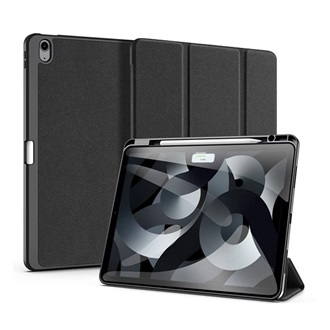 IPAD Pro 12.9 (2018) DUX DUCIS DOMO tok álló, bőr hatású aktív FLIP, ceruza tartó, FEKETE