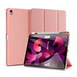IPAD Pro 12.9 (2018) DUX DUCIS DOMO tok álló, bőr hatású aktív FLIP, ceruza tartó, RÓZSASZÍN