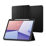 IPAD Pro 12.9 (2018) SPIGEN URBAN FIT tok álló FLIP, textil minta, FEKETE