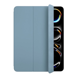 IPAD Pro 13 (2024) APPLE Smart Folio tok álló, bőr hatású aktív FLIP, asztali tartó, DENIM