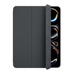 IPAD Pro 13 (2024) APPLE Smart Folio tok álló, bőr hatású aktív FLIP, asztali tartó, FEKETE