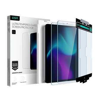 IPAD Pro 13 (2024) ESR ARMORITE képernyővédő üveg 2db 2.5D, 9H + segédkeret, ÁTLÁTSZÓ