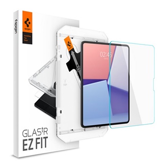 IPAD Pro 13 (2024) SPIGEN EZ FIT HD képernyővédő üveg 2.5D, 9H + segédkeret, ÁTLÁTSZÓ