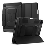 IPAD Pro 13 (2024) SPIGEN RUGGED ARMOR PRO tok álló aktív FLIP, ceruza tartó, FEKETE