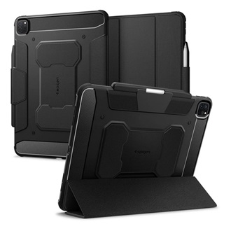IPAD Pro 13 (2024) SPIGEN RUGGED ARMOR PRO tok álló aktív FLIP, ceruza tartó, FEKETE