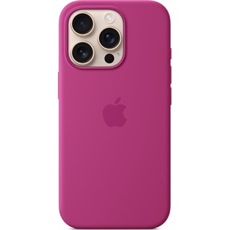 Apple IPHONE 16 PRO SILICONE CASE WITH MAGSAFE - FUCHSIA okostelefon szilikon tok