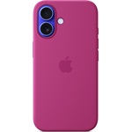 Apple IPHONE 16 SILICONE CASE WITH MAGSAFE - FUCHSIA okostelefon szilikon tok