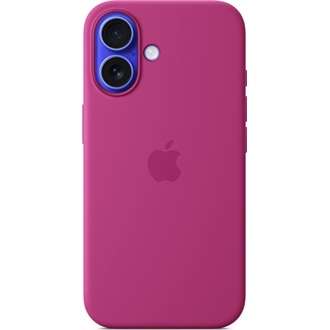 Apple IPHONE 16 SILICONE CASE WITH MAGSAFE - FUCHSIA okostelefon szilikon tok